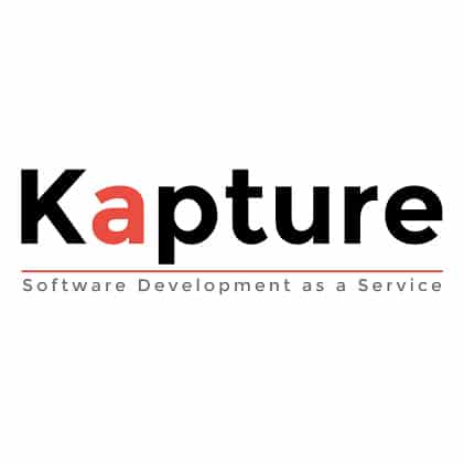 Logo Kapture met slogan 'Software Development as a Service'