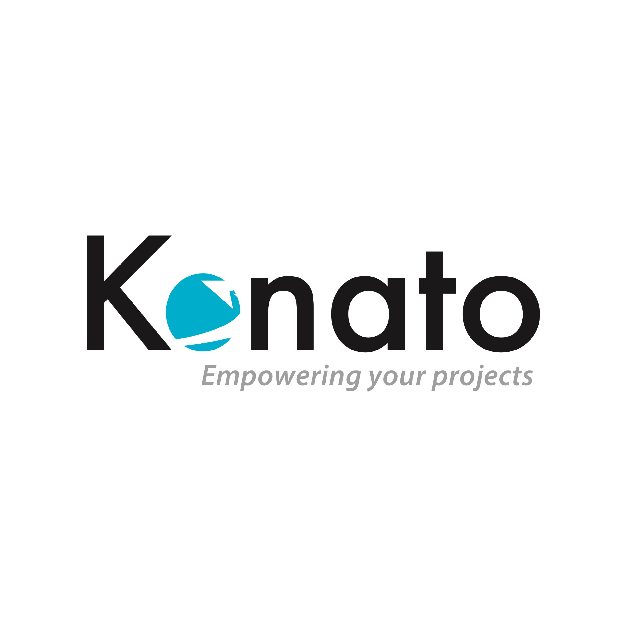 Logo Konato met slogan 'Empowering your projects'